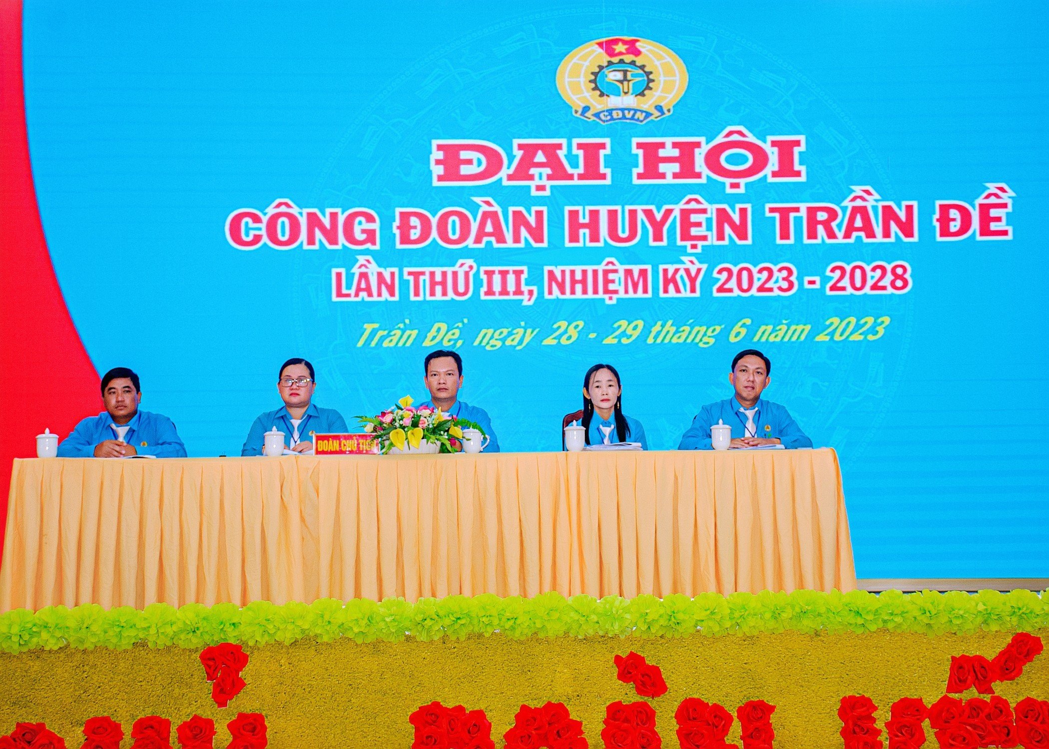 Hình ảnh Đại hội Công đoàn huyện Trần Đề, lần thứ III, nhiệm kỳ 2023-2028